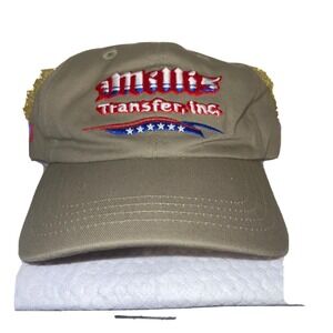 Baseball Cap, Millis Transfer Inc; Red/White/Blue and Kaki